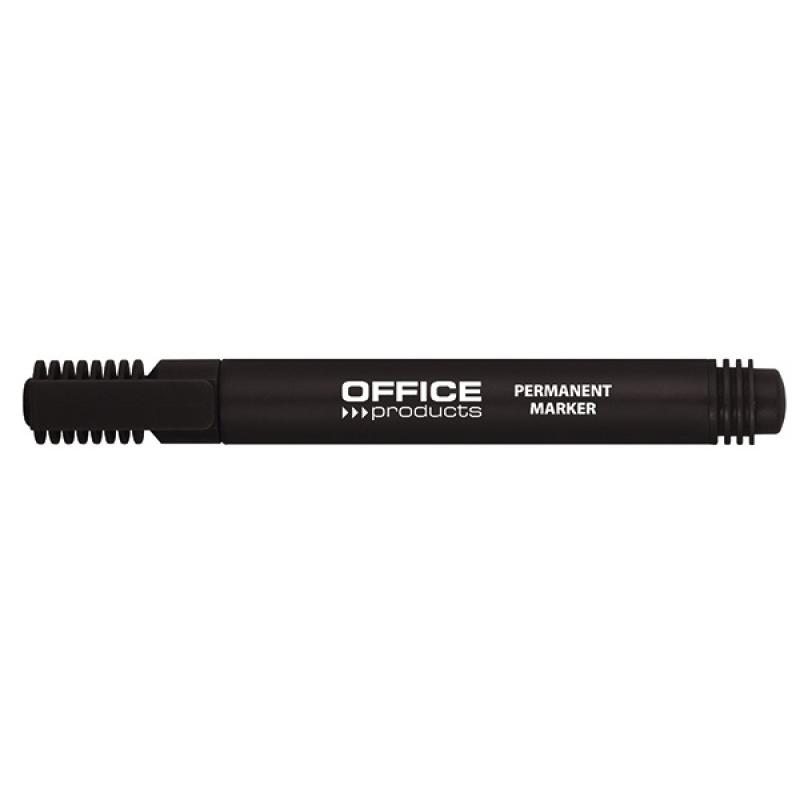 Marker permanent, Office Products, varf rotund, 1-3 mm, negru