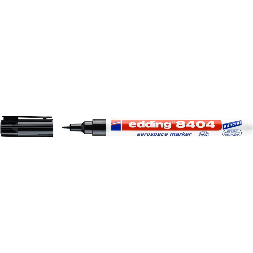 Marker Edding 8404 Aersopace, permanent, corp plastic, varf rotund, 0.75 mm, negru