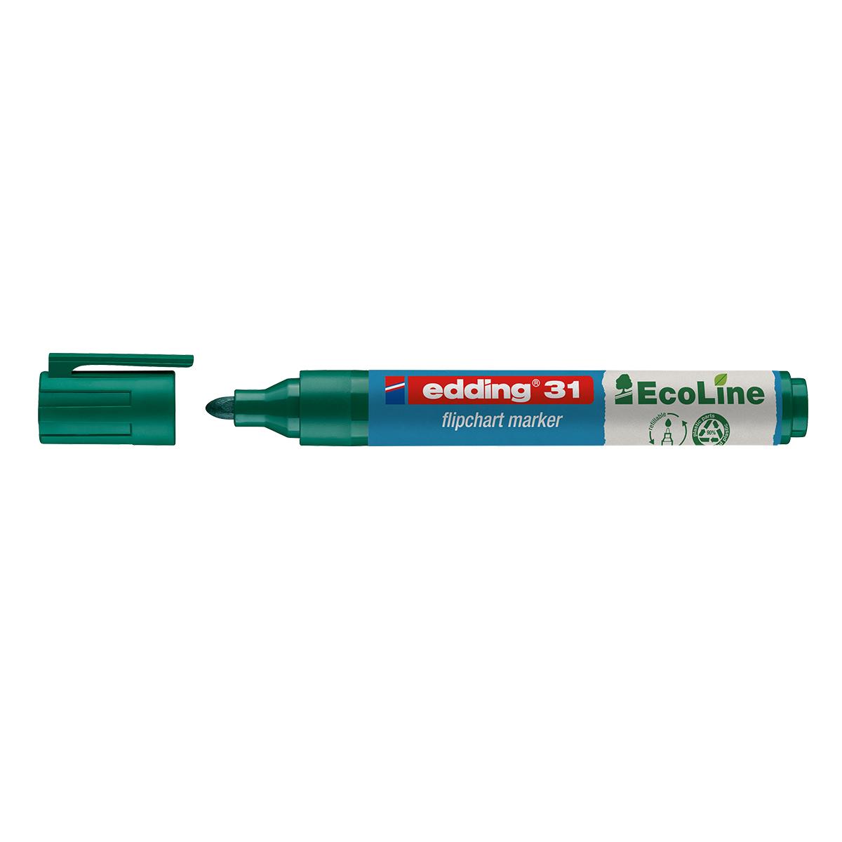 Marker flipchart Edding, Ecoline 1.5-3 mm, verde