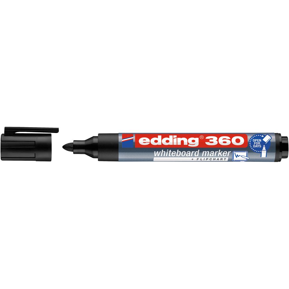 Marker Edding 360 pentru tabla, varf 1.5-3 mm, negru