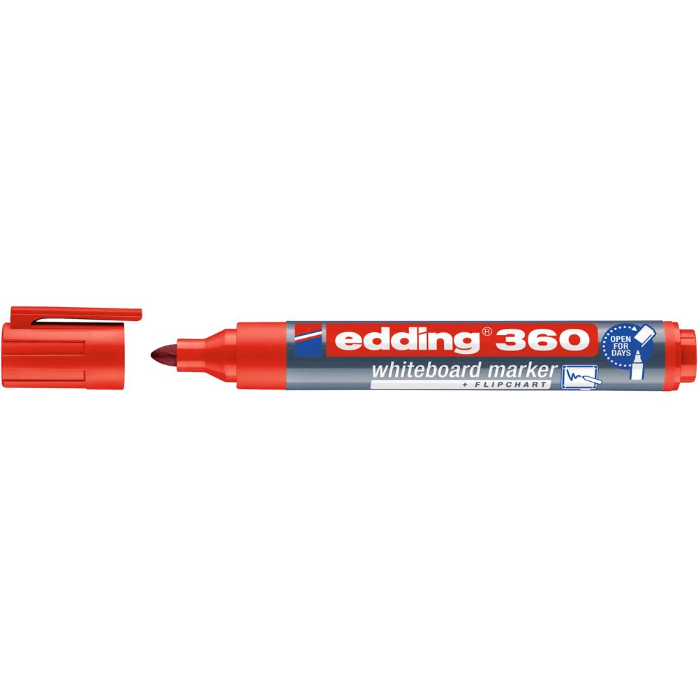Marker Edding 360 pentru tabla, varf 1.5-3 mm, rosu