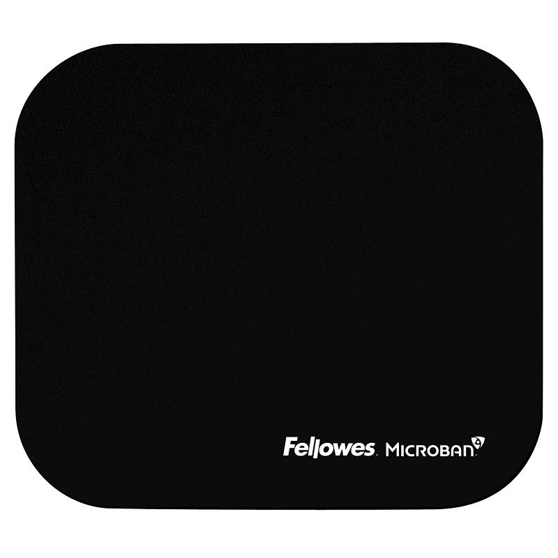 Mousepad cu protectie antibacteriana Fellowes Microban, negru