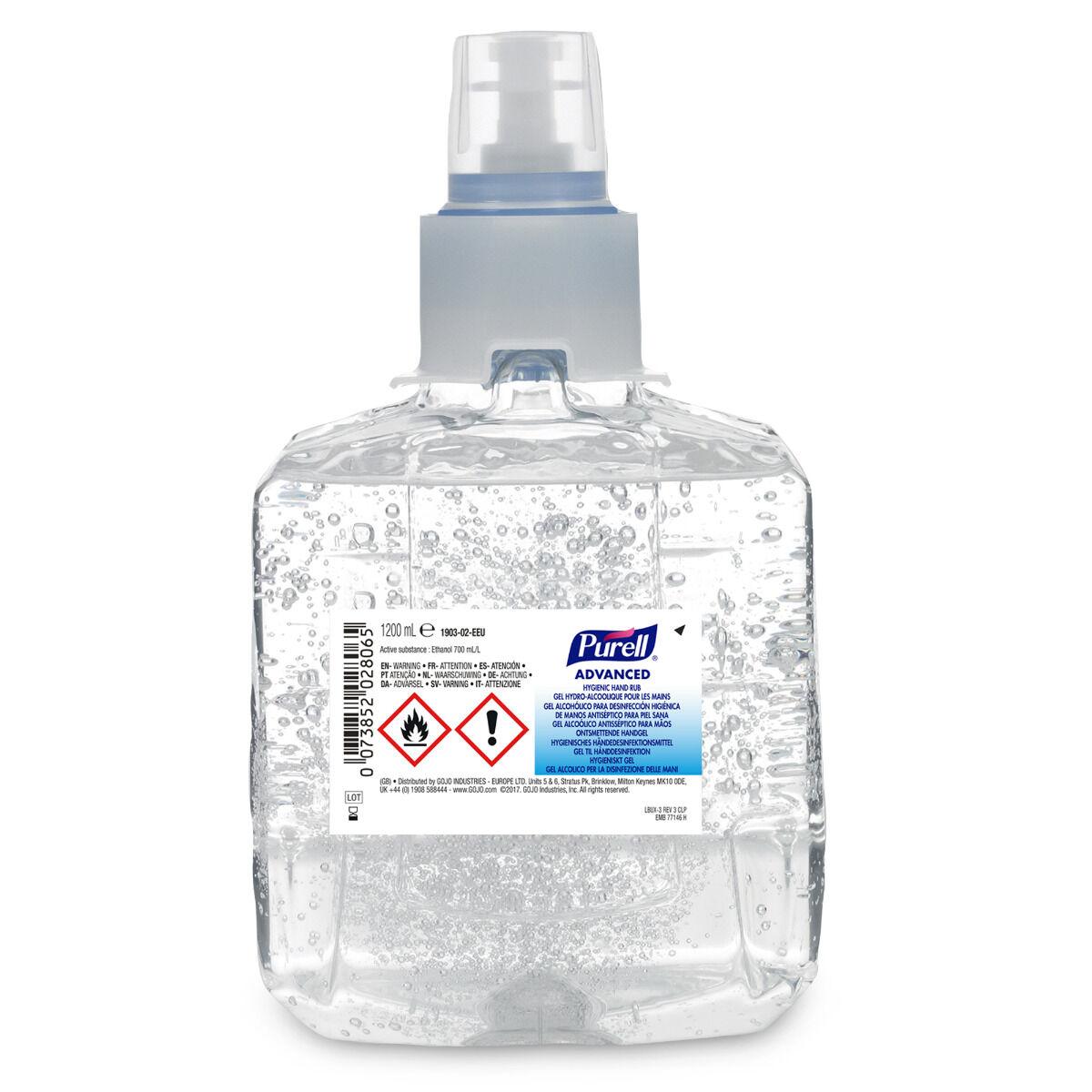 Gel dezinfectant Purell Advanced Hygienic HandRub LTX, 1200 ml