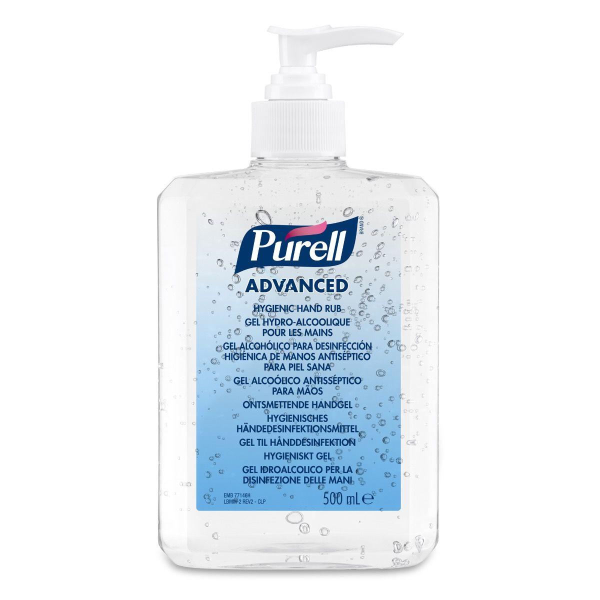 Gel dezinfectant Purell Advanced, cu pompita, 500 ml