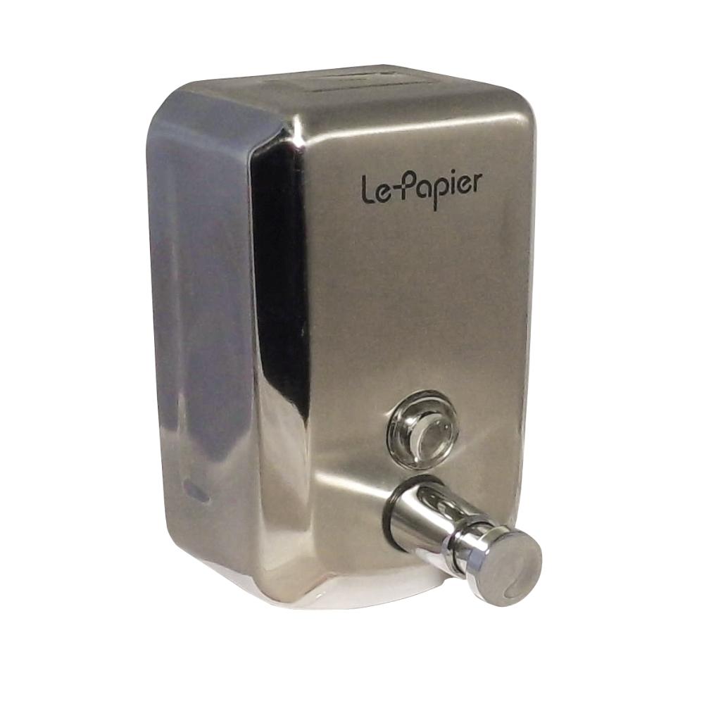 Dispenser LePapier pentru sapun lichid, inox, 800ml