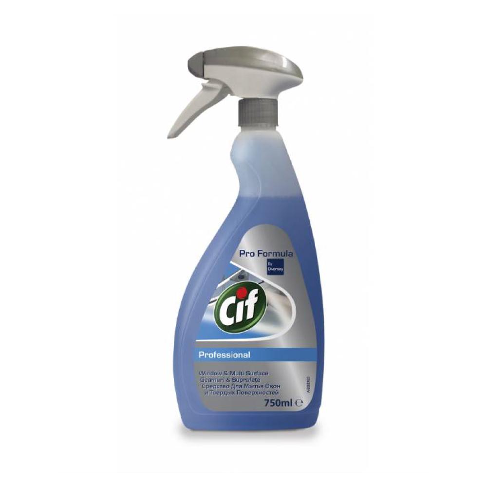 Detergent profesional Cif pentru geamuri si suprafete, 750 ml
