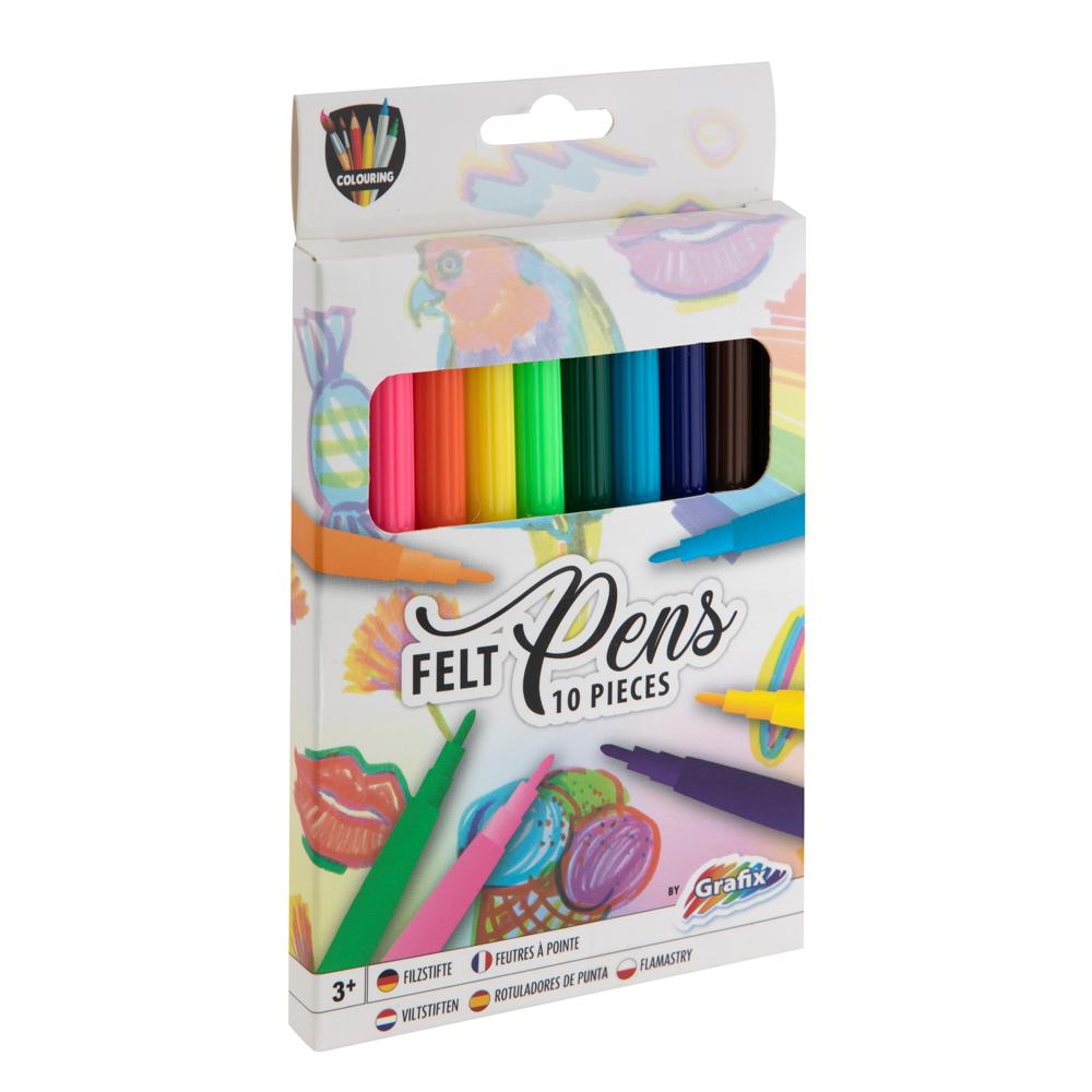 Set carioci Creative Craft, Grafix Colouring, 10 culori
