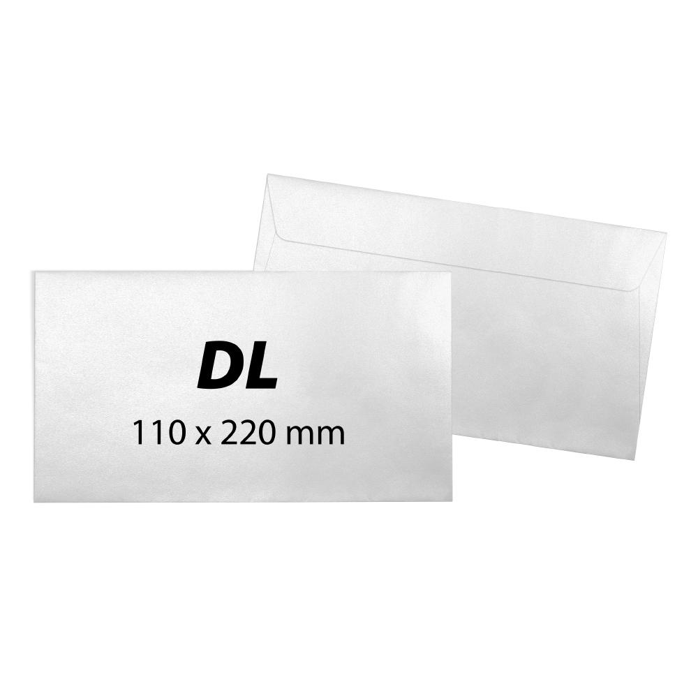 Plic DL, 110 x 220 mm, alb, autoadeziv, 80 g/mp, 1000 bucati/cutie