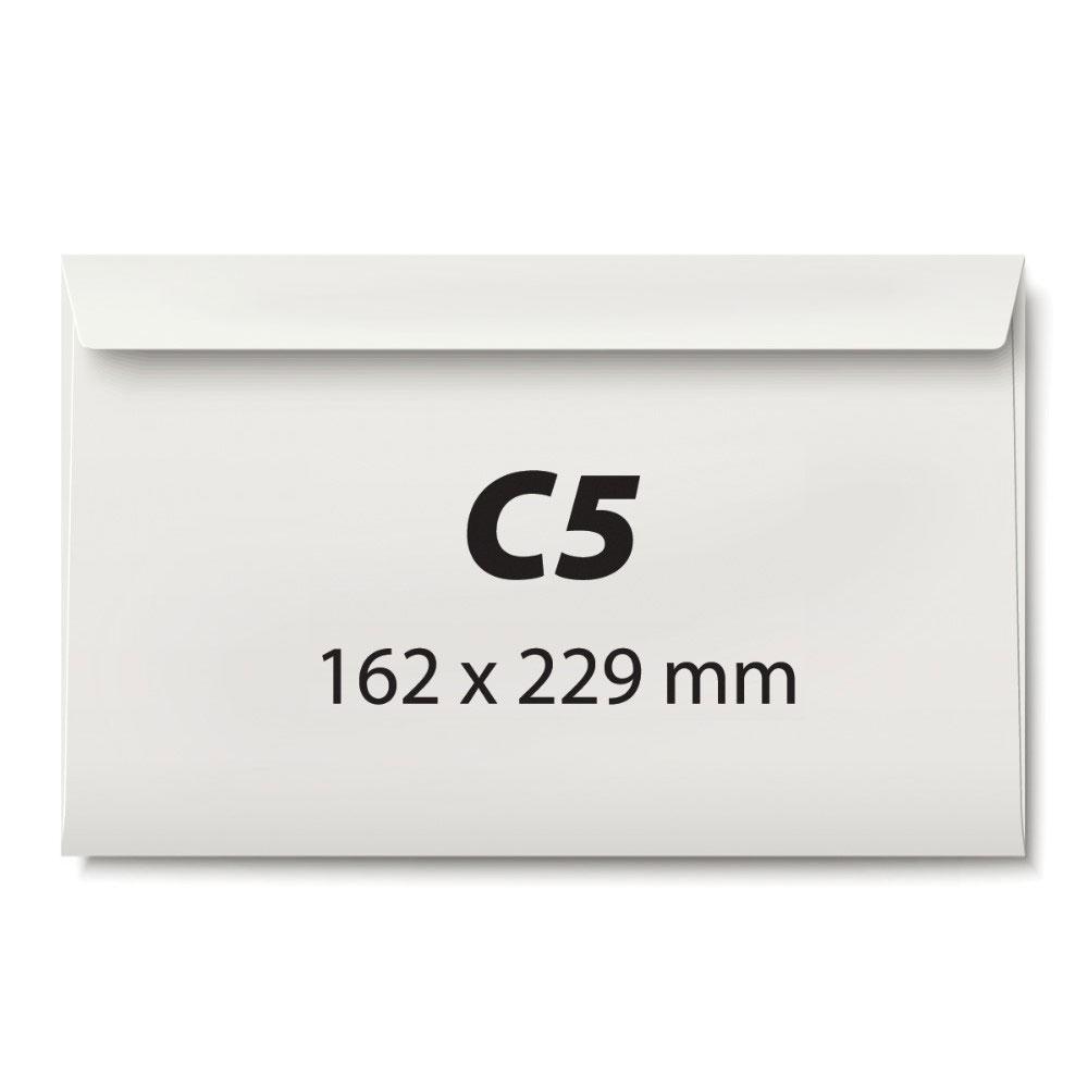 Plic C5, 162 x 229 mm, alb, autoadeziv, 80 g/mp, 25 bucati/set