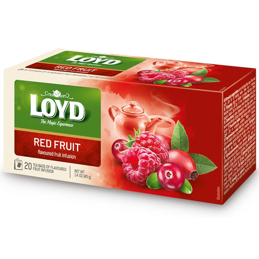 Ceai Loyd fructe rosii, 2 g, 20 plicuri/cutie