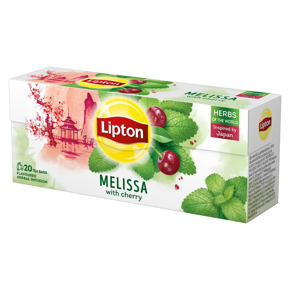 Ceai Lipton, Herbal Melissa Cirese, 20 plicuri/cutie