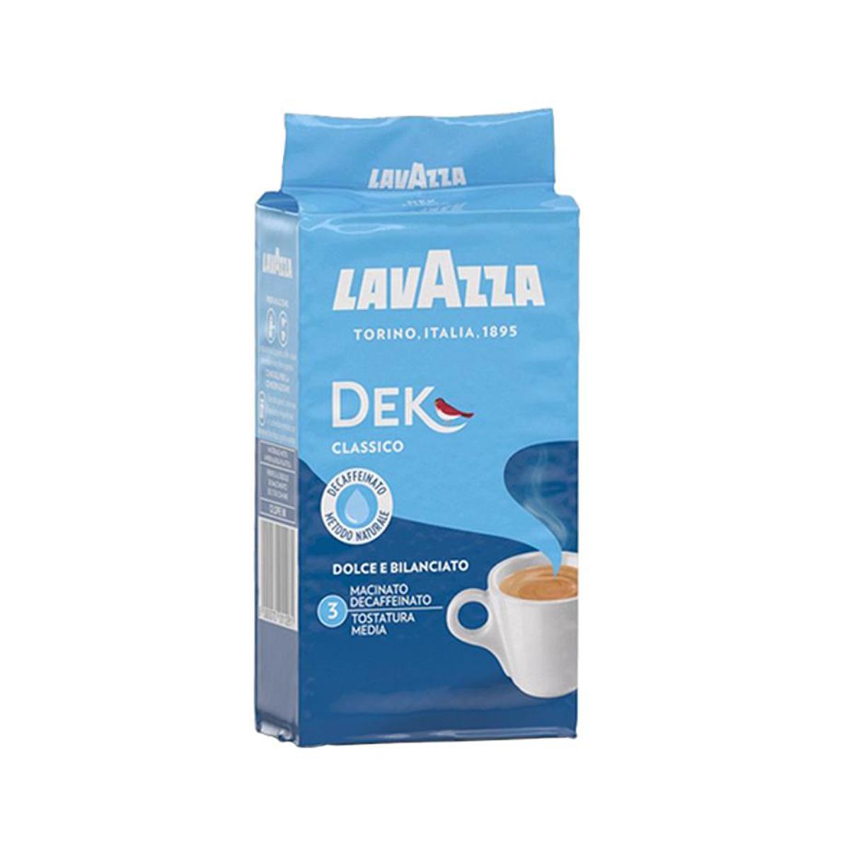 Cafea macinata Lavazza, decofeinizata, DEK 250 g
