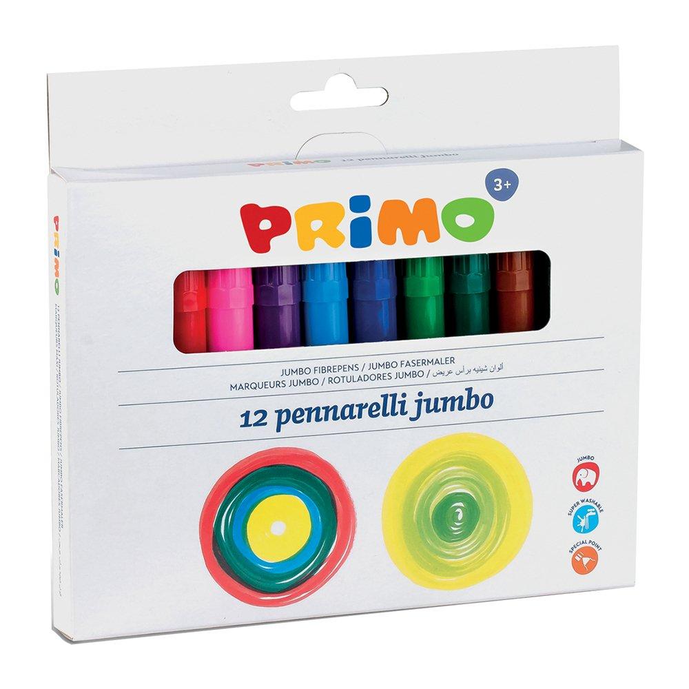 Markere colorate Morocolor Primo Jumbo, 12 culori/cutie