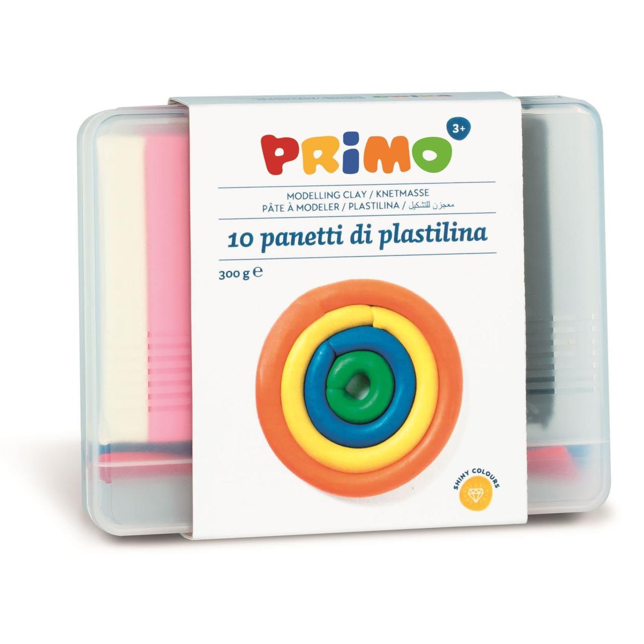 Plastilina Morocolor Primo, 300 g/cutie, 10 culori