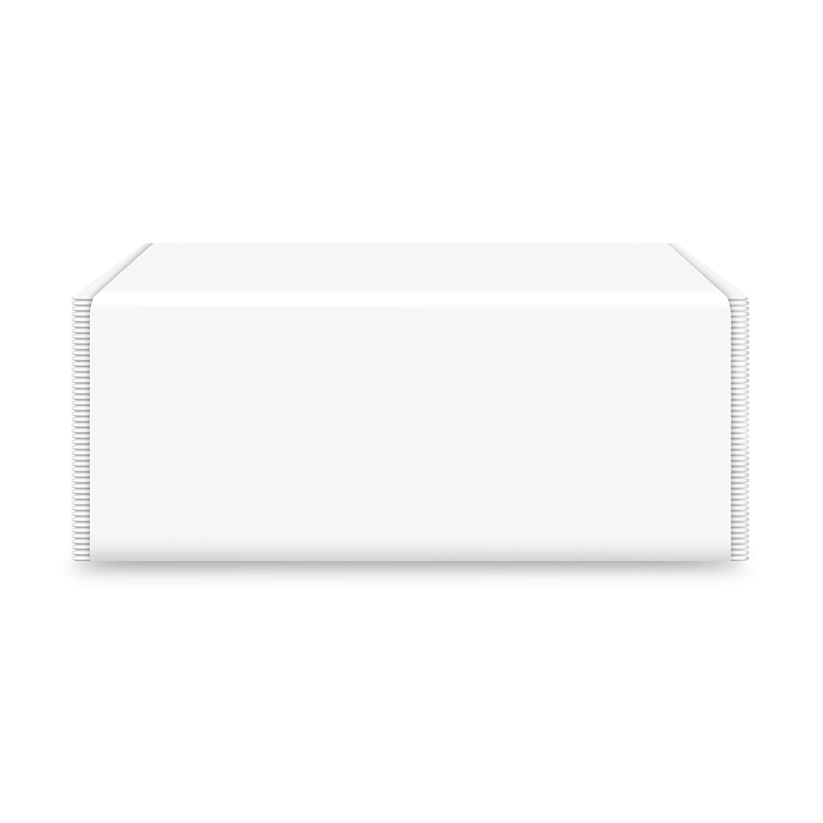 Prosoape pliate V Esentis, albe, 2 straturi, 21 x 23 cm, 150 foi, 16 pachete/set