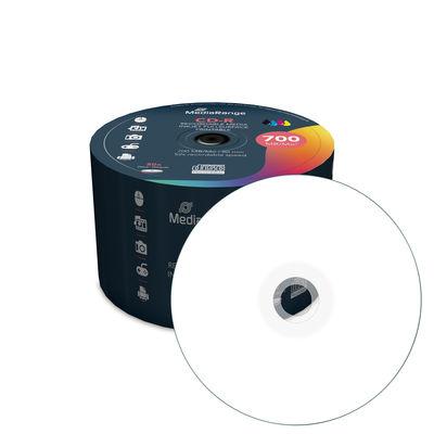 CD-R MediaRange, 700MB, 80 min, 52x, inkjet printable, 50 bucati/set 