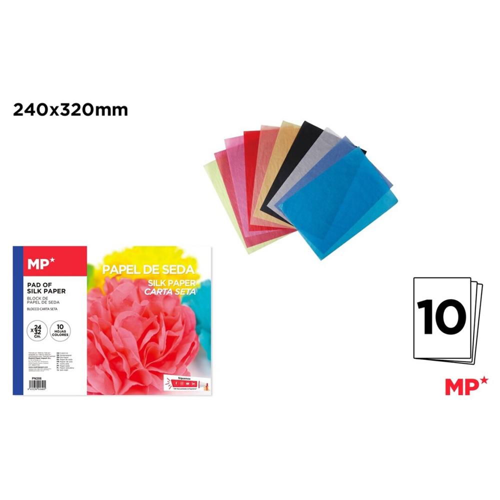 Hartie matase Main Paper, 240x320 mm, 10 file, diverse culori