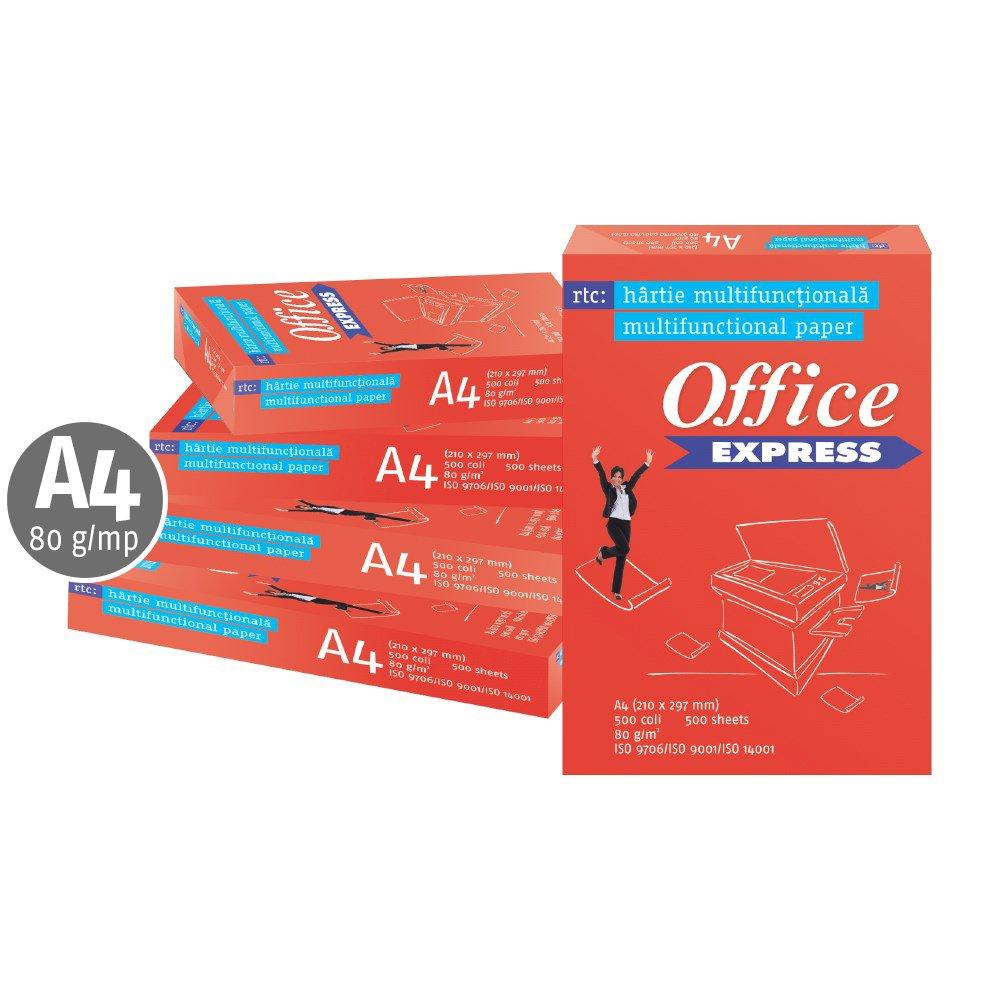 Hartie copiator Office Express, A4, 80 g/mp, 500 coli/top
