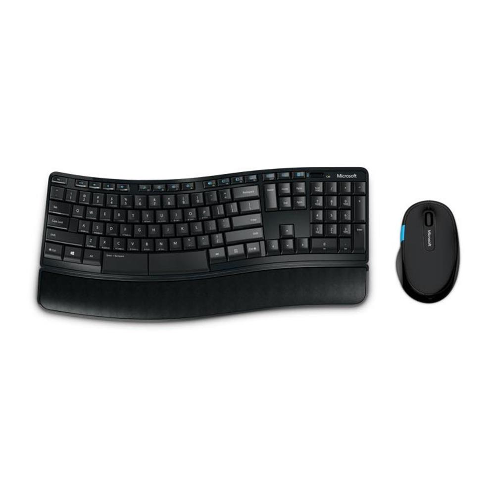Kit tastatura si mouse Microsoft Sculpt Comfort Desktop, Wireless, negru