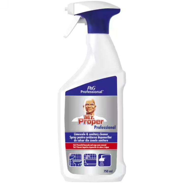 Spray Mr Proper, pentru curatarea depunerilor de calcar din zonele sanitare, 750 ml