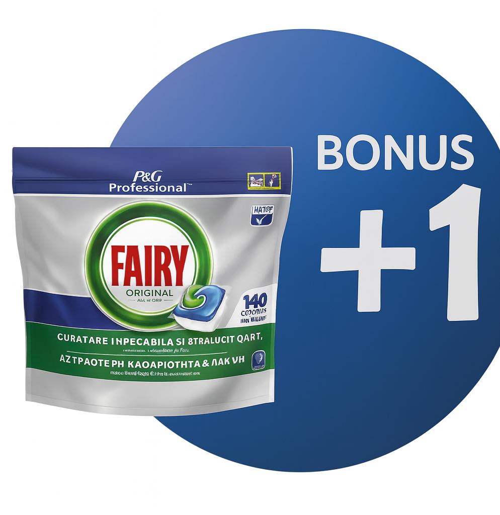 PROMO Capsule masina de spalat vase Fairy, 140 capsule