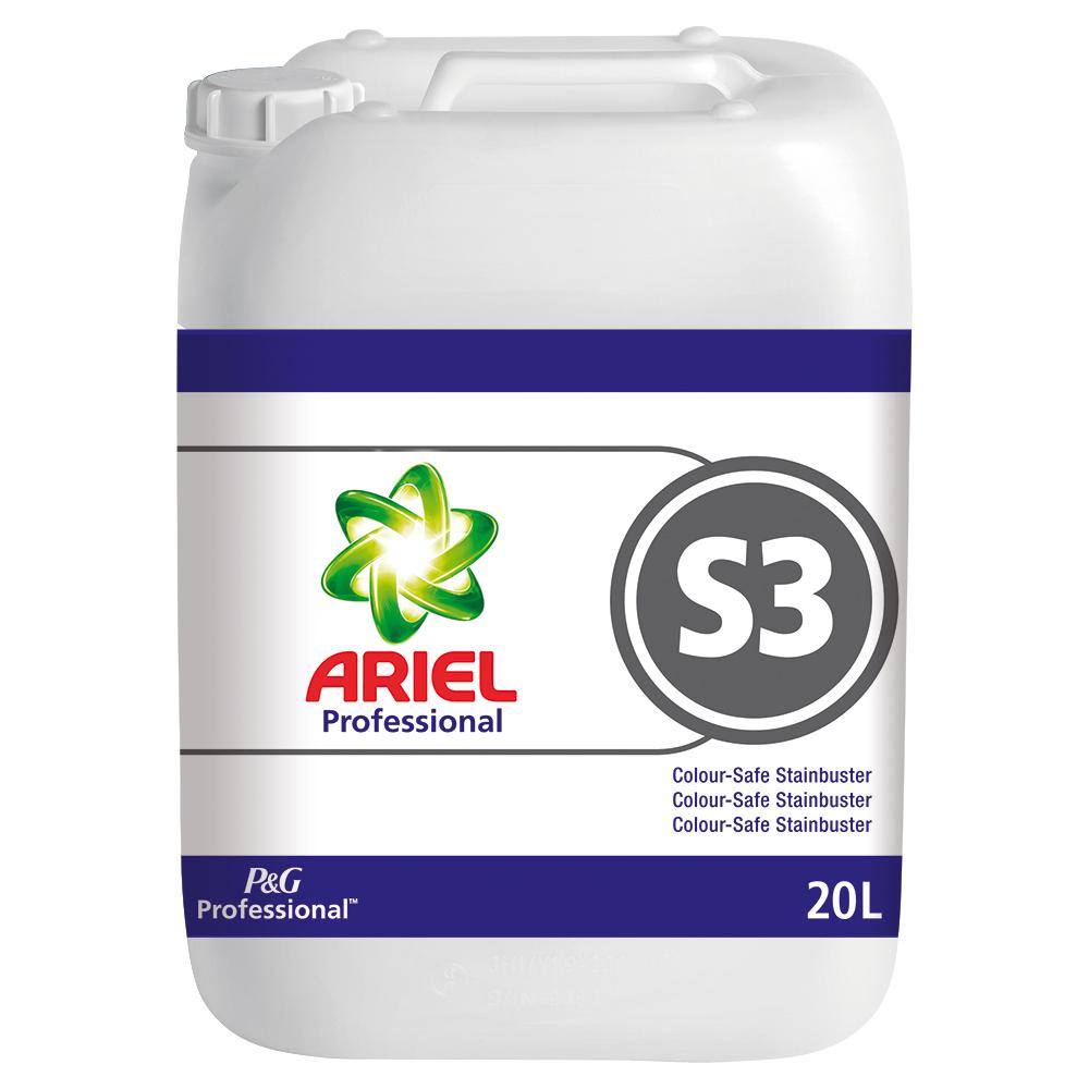 Solutie indepartare pete Ariel S3, dezinfectant, 20 l