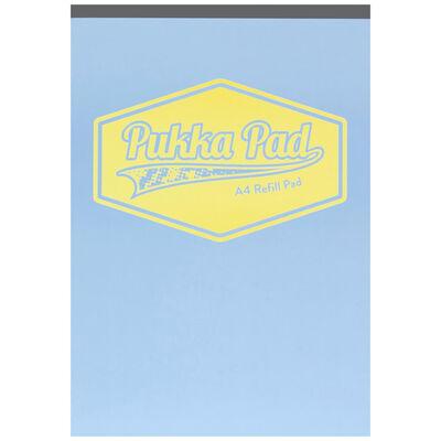 Caiet Pukka Pad Pastel, A4, 160 pagini, dictando, albastru