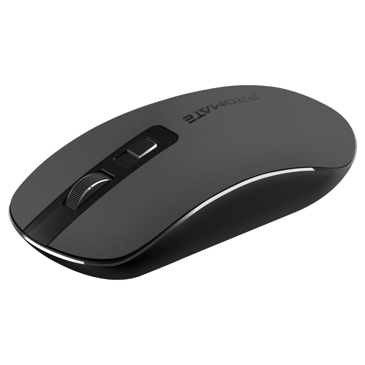 Mouse ergonomic Promate Suave Black, 1600 dpi, negru