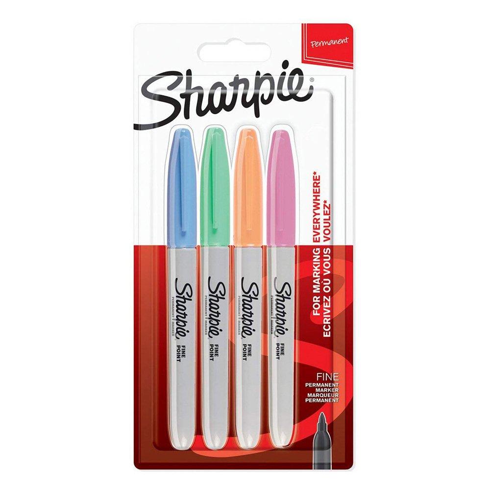 Set marker permanent Papermate, Sharpie, 4 culori, pastel