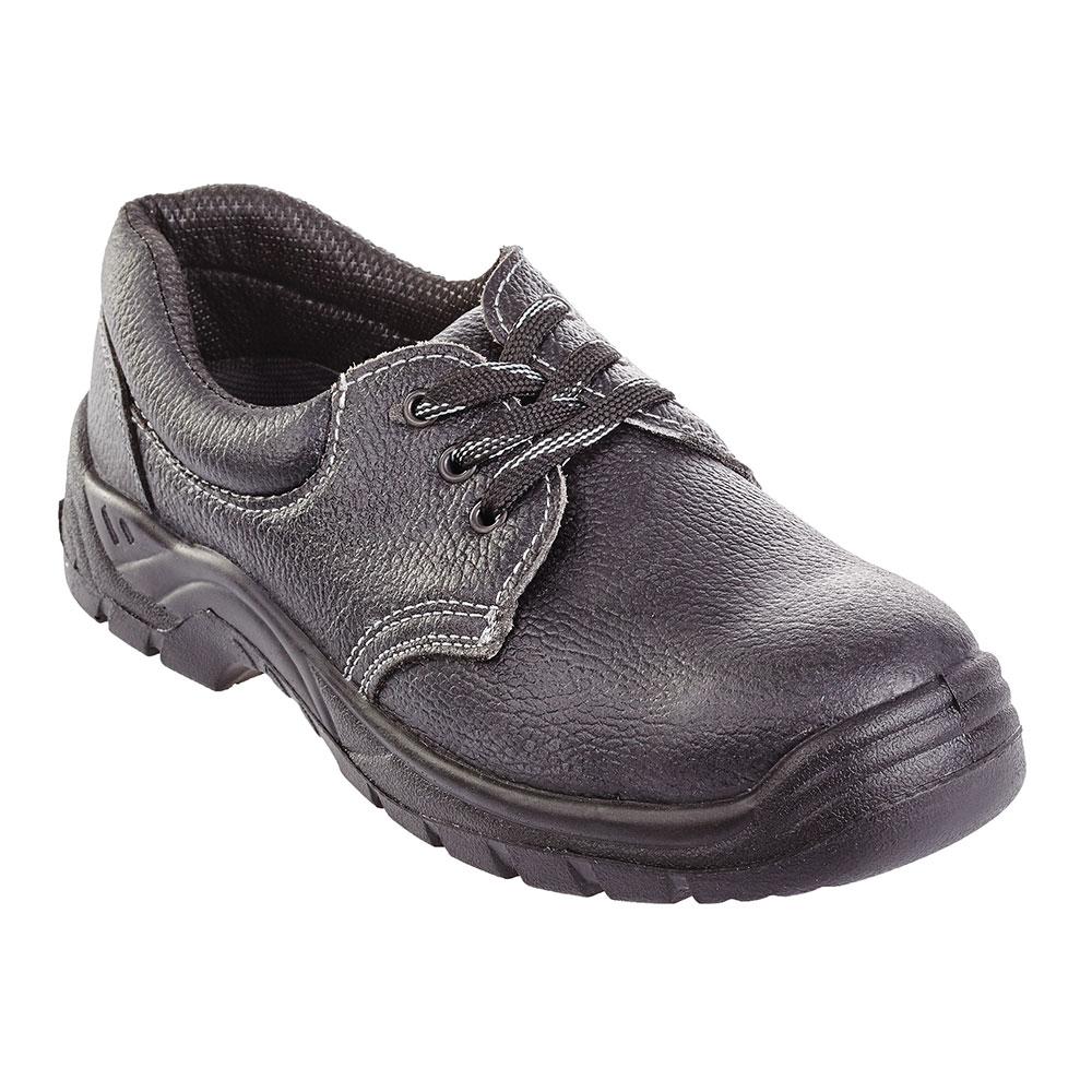 Pantofi protectie Mixite S1 SRC marime 35, din piele neagra, bombeu din otel, talpa din PU