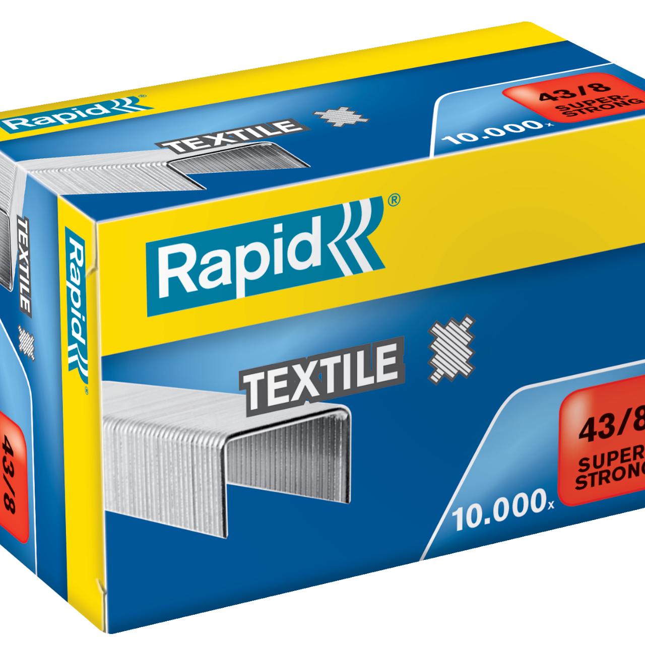 Capse Rapid Super Strong 43/8 G pentru textile 10000/cutie