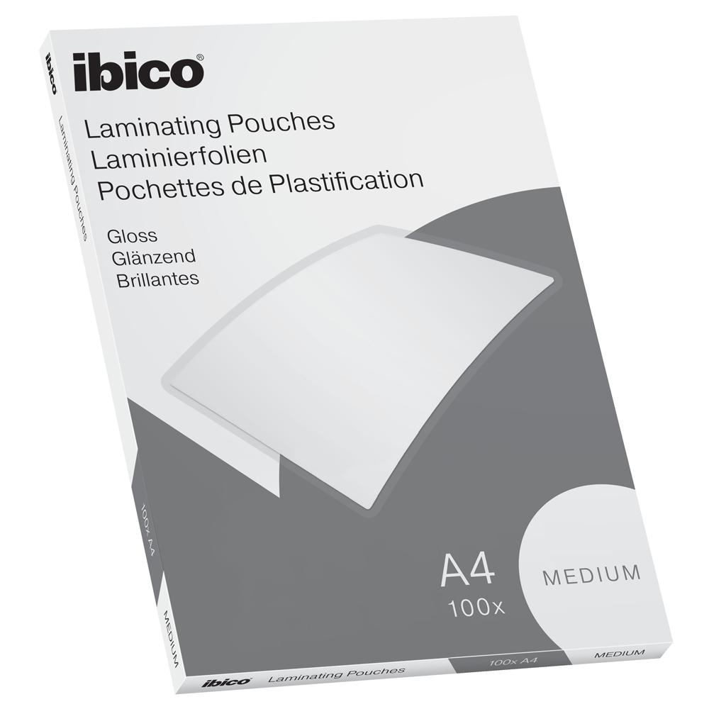 Folie de laminat, Ibico, A4, 100 microni, 100 bucati/set