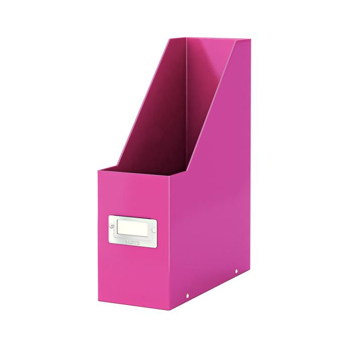Suport vertical pentru documente, Leitz, Click and Store, roz