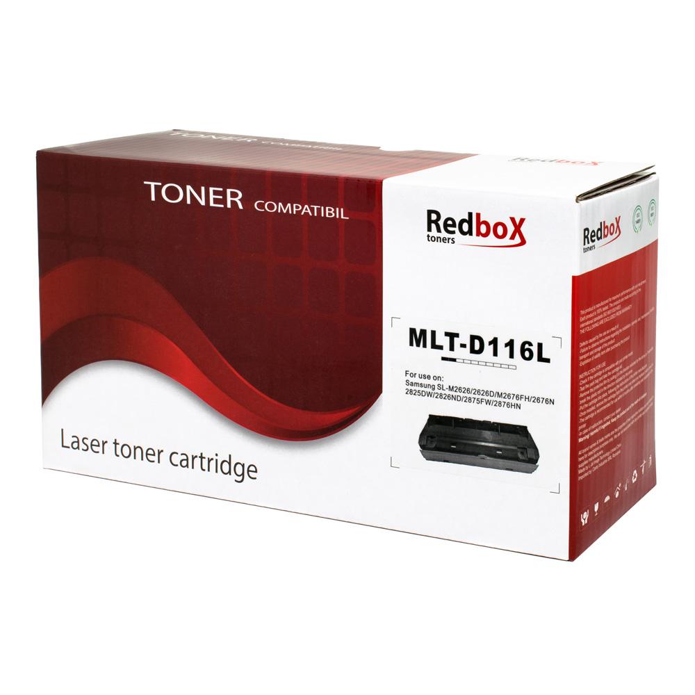 Toner RedBox, compatibil Samsung MLT-D116L, 3000 pagini, negru