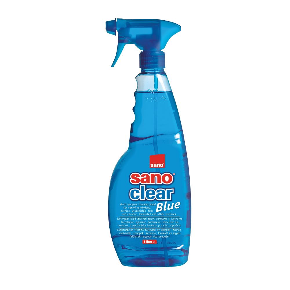 Detergent Sano pentru geamuri, pulverizator, 1 l