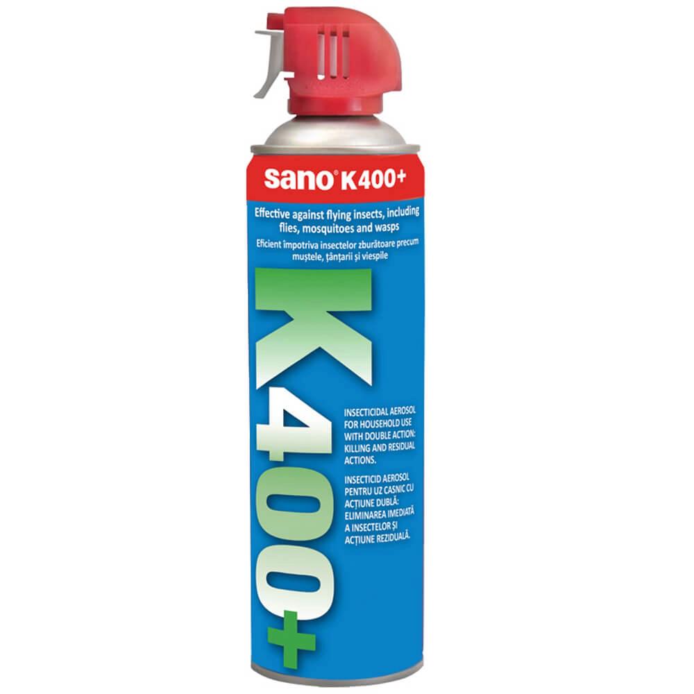 Spray insecticid Sano, K400+ contra insectelor zburatoare, 500 ml