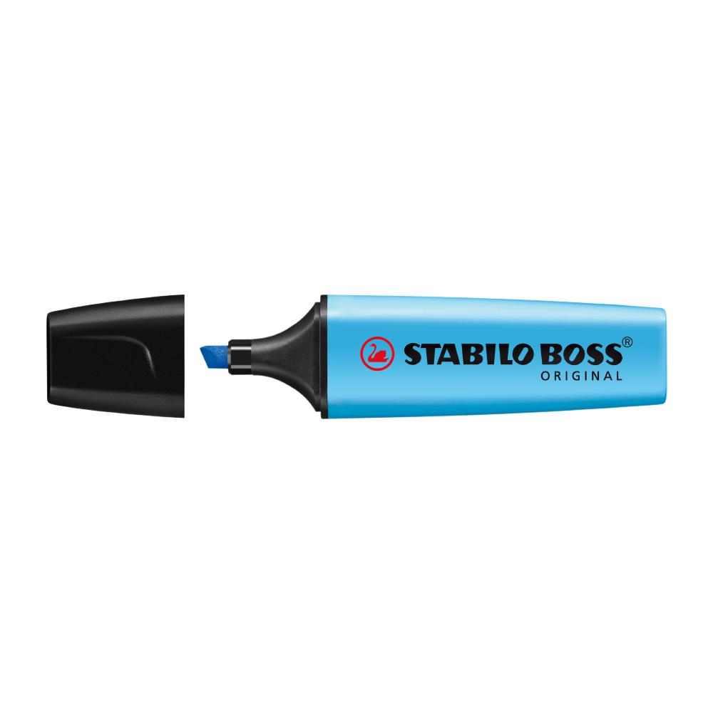 Textmarker Stabilo Boss, varf 2-5 mm, bleu