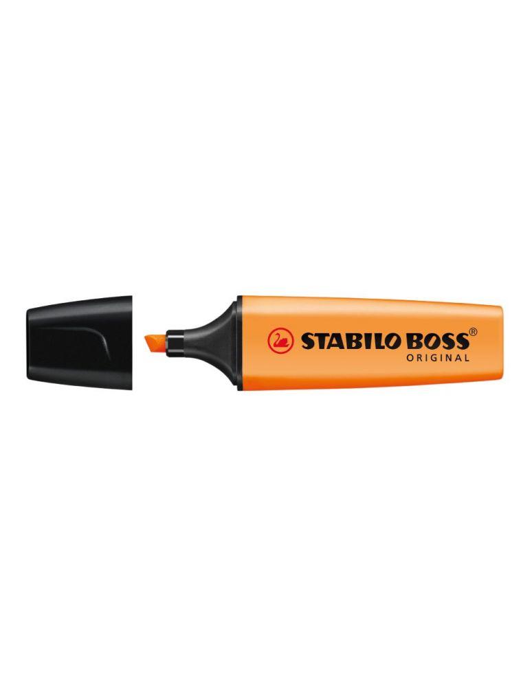 Textmarker Stabilo Boss, varf retezat 2-5 mm, portocaliu