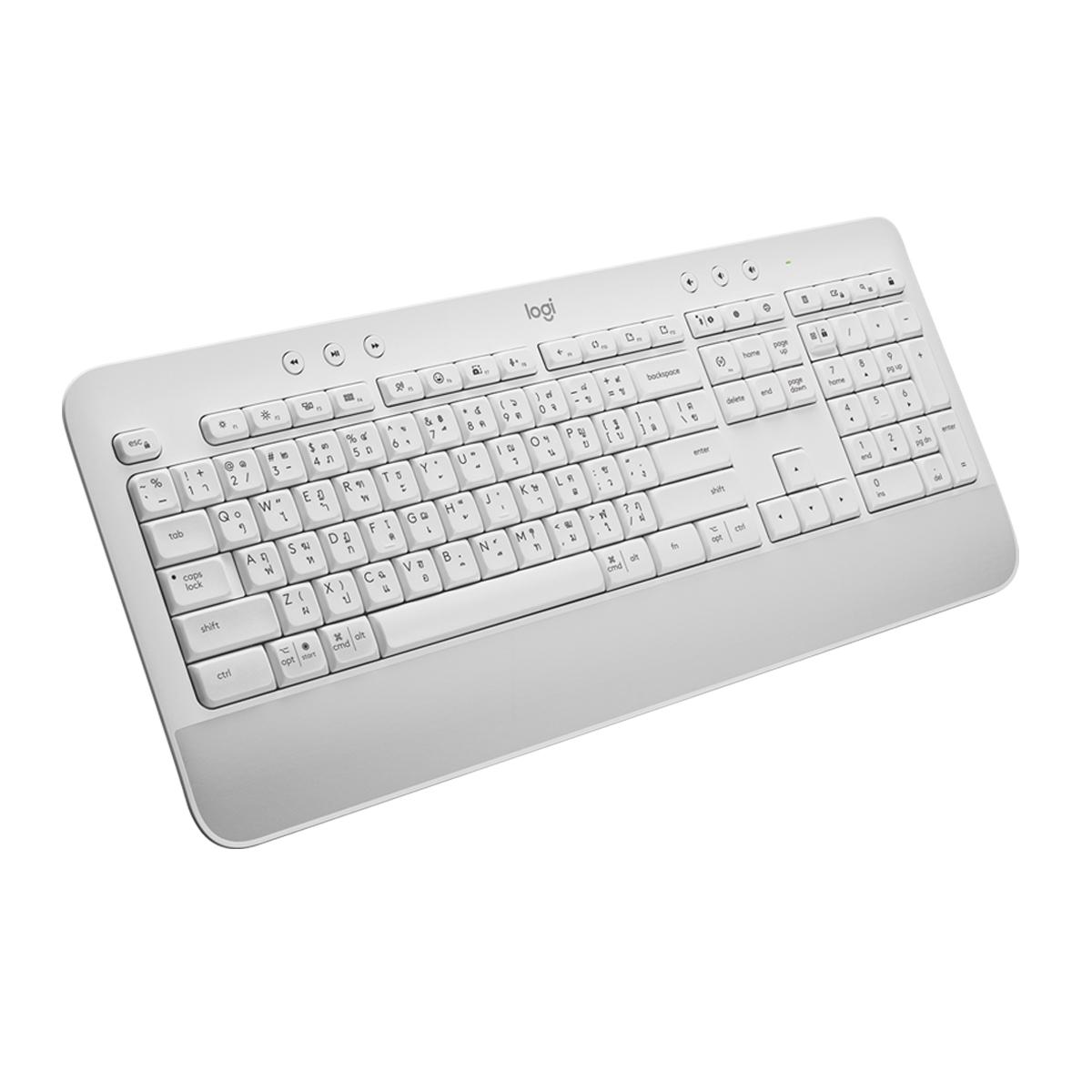 Tastatura Wireless LOGITECH Signature K650i, USB, Bluetooth, gri deschis