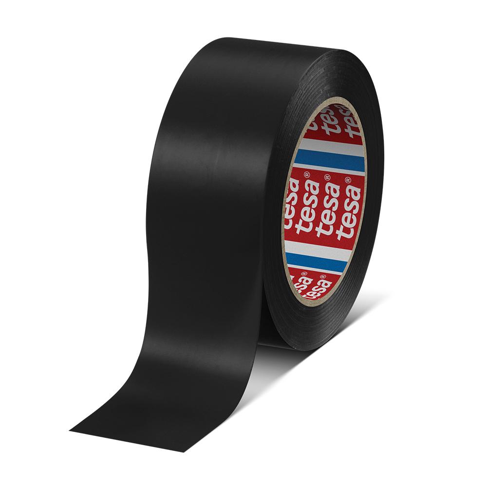 Banda marcare Tesa Premium 50mmx33m negru, rezistenta, durabila, usor de utilizat