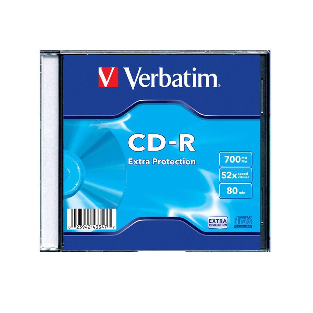 CD-R Verbatim, 52x, 700 MB, bucata