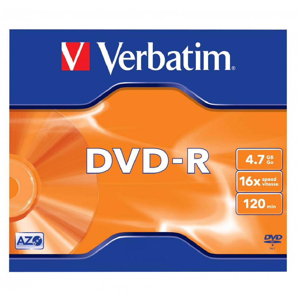 DVD-R Verbatim 43519 Matt Silver Surface, 16X, 4.7GB