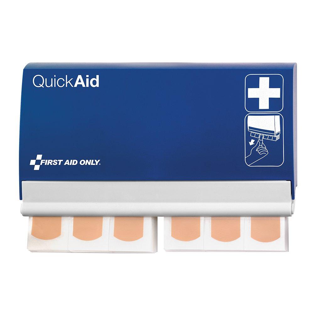 Dispenser plasturi First Aid Only, Quick Aid, rezistenti la apa, 90 plasturi